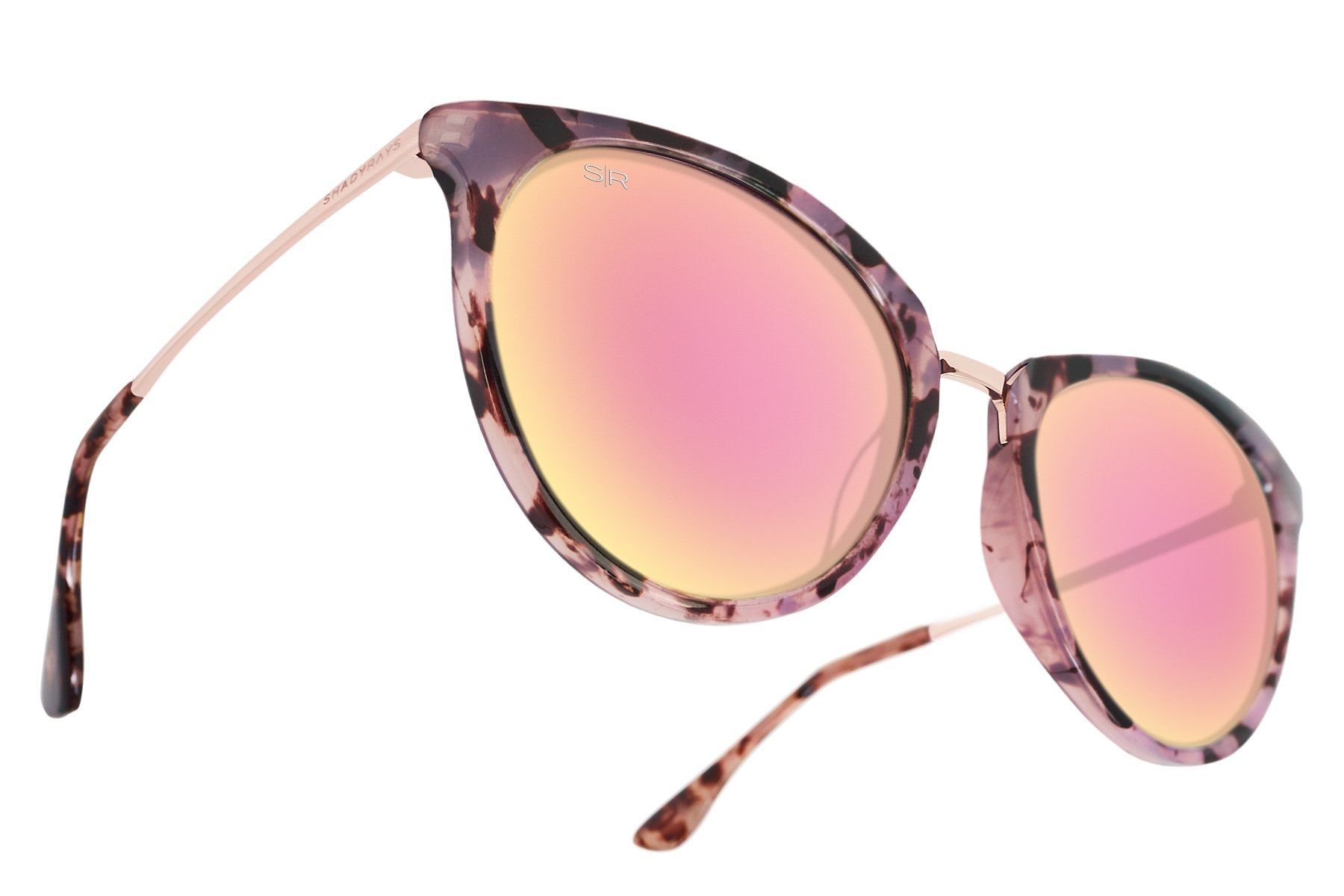 Lotus - Pink Tortoise Women's Sunglasses | Tortoise Women's Sunglasses | Christmas Gifts for Girlfriend | Gifts for Her | Presents for Girlfriend 