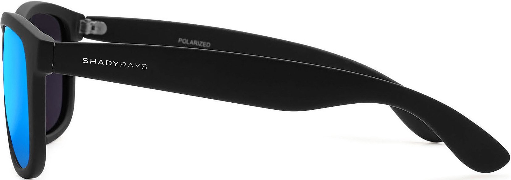 Shady Rays UV400 Unique Design Polarized Black Square Wrap Sunglasses