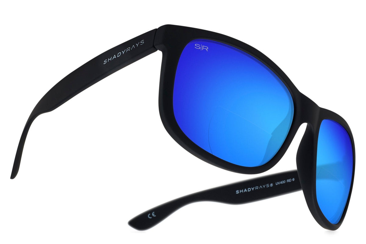 Signature Series Readers +1.5 - Black Glacier Reading Sunglasses Shady Rays 