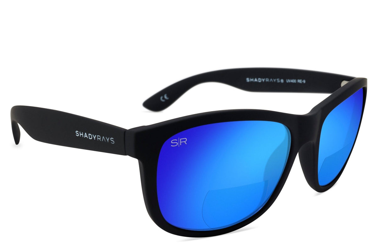 Signature Series Readers +2.5 - Black Glacier Reading Sunglasses Shady Rays 