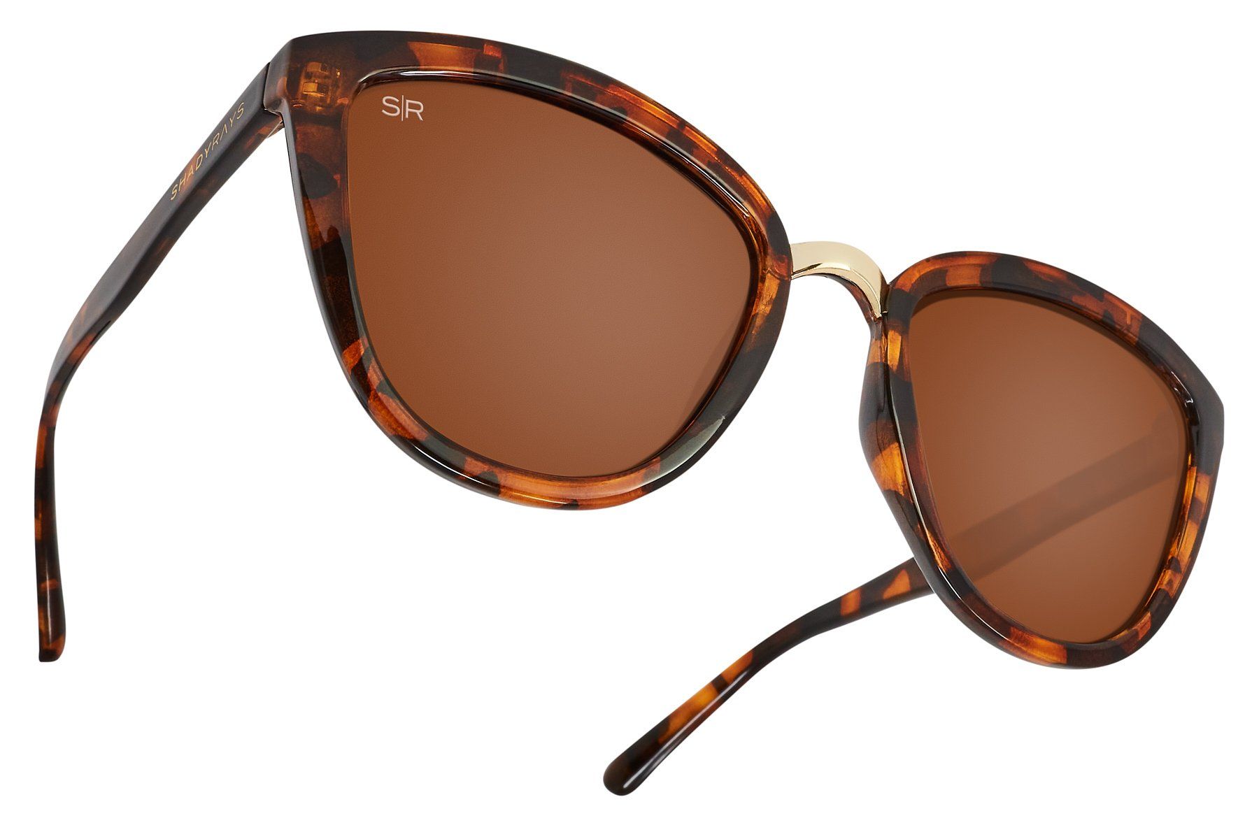 Tortoiseshell Sunglasses with Amber Lenses Women main image 4