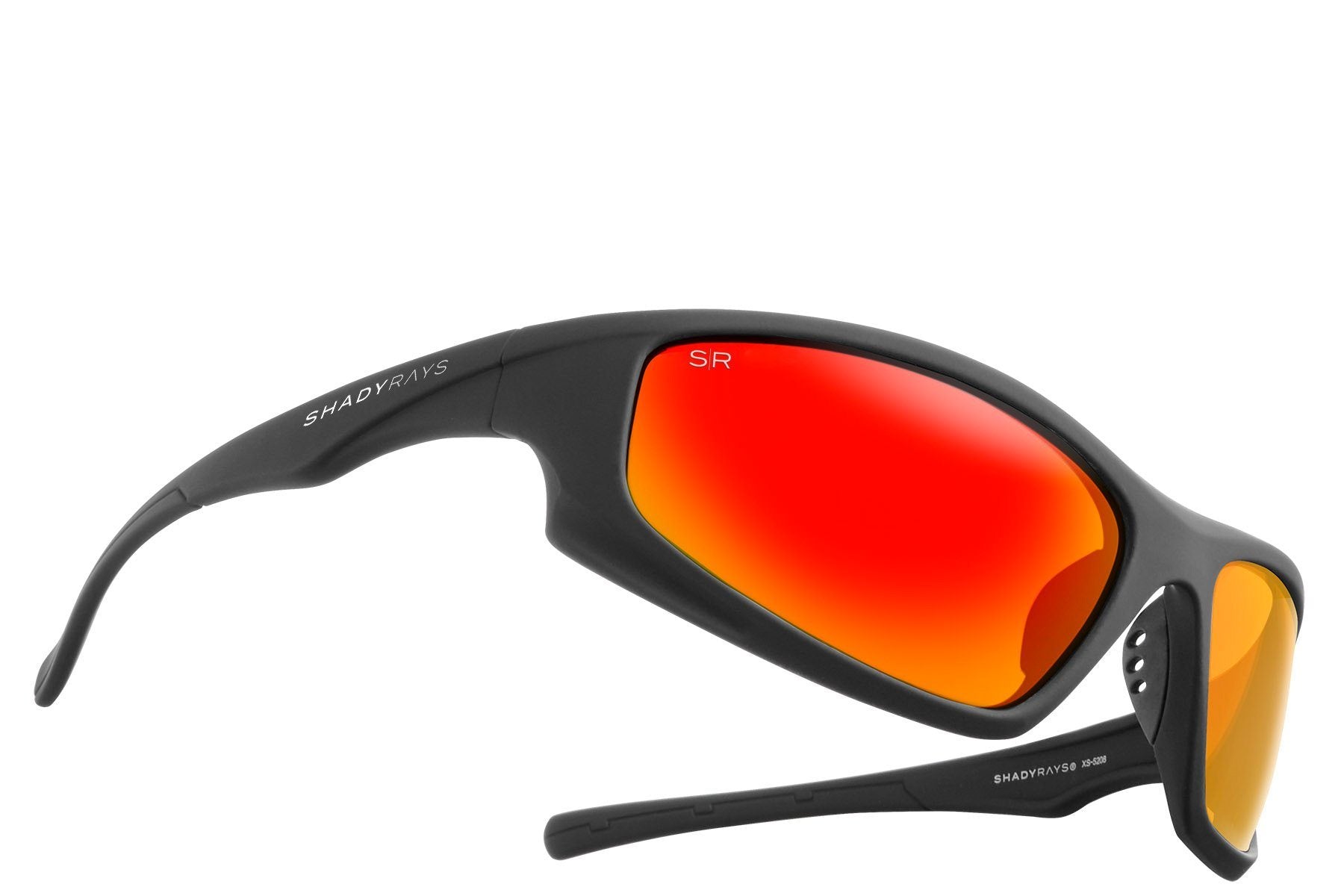 UNDER ARMOUR UA INSTINCT 0BLX IR Sunglasses Black Red Frame Gray Lenses  51mm - medicaltourismco